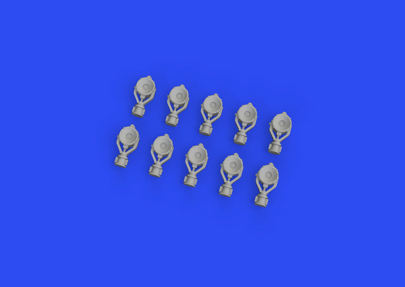 Photo of Eduard 653004 USN 24-inch searchlights 1/350 scale 3D printed set