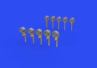 Photo of Eduard 653007 USN 12 inch searchlights 1/350 Brassin 3D printed set