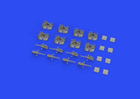 Photo of Eduard 653008 5 inch 25 caliber Mk.10 Brassin gun set 1/350 scale parts and packaging