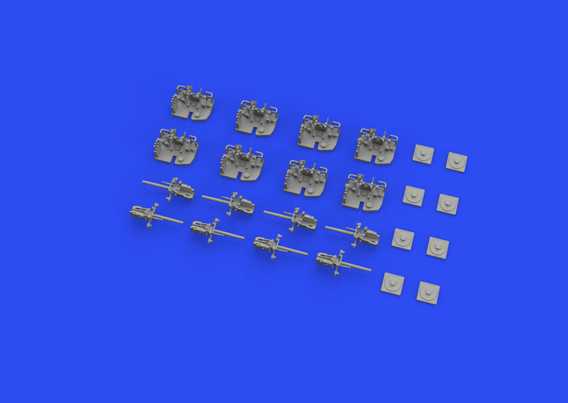 Photo of Eduard 653008 5 inch 25 caliber Mk.10 Brassin gun set 1/350 scale parts and packaging