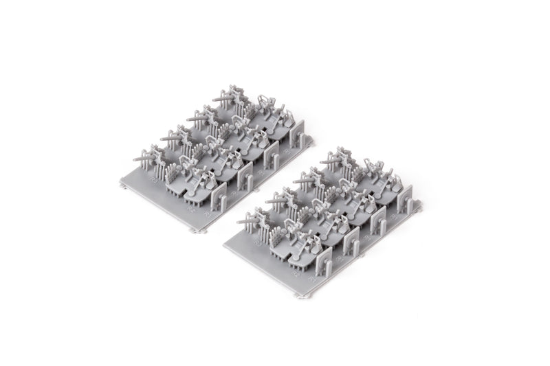 Photo of Eduard 653008 5 inch 25 caliber Mk.10 Brassin gun set 1/350 scale parts and packaging