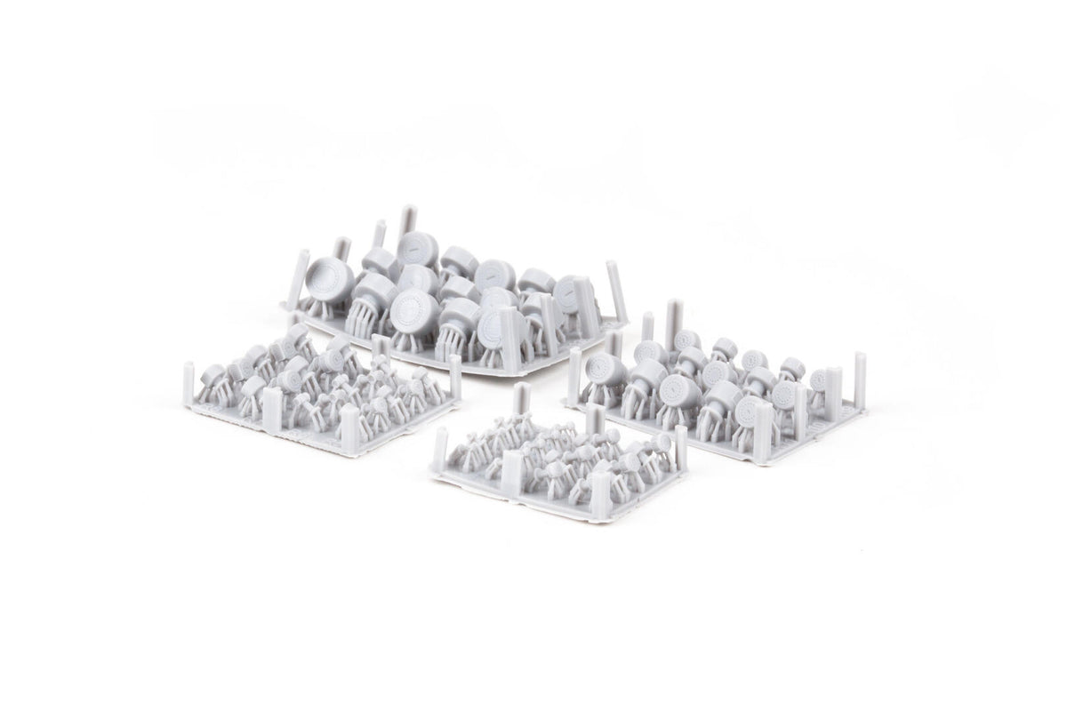 Photo of Eduard 653018 IJN air ventilators 1/350 scale 3D printed set
