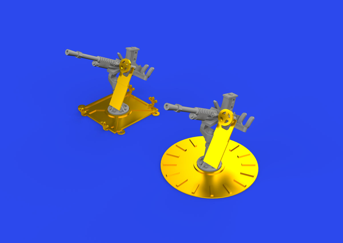 Photo of Eduard 653019 IJN Type 96 25mm single AA gun set 1/350 Brassin 3D printed parts