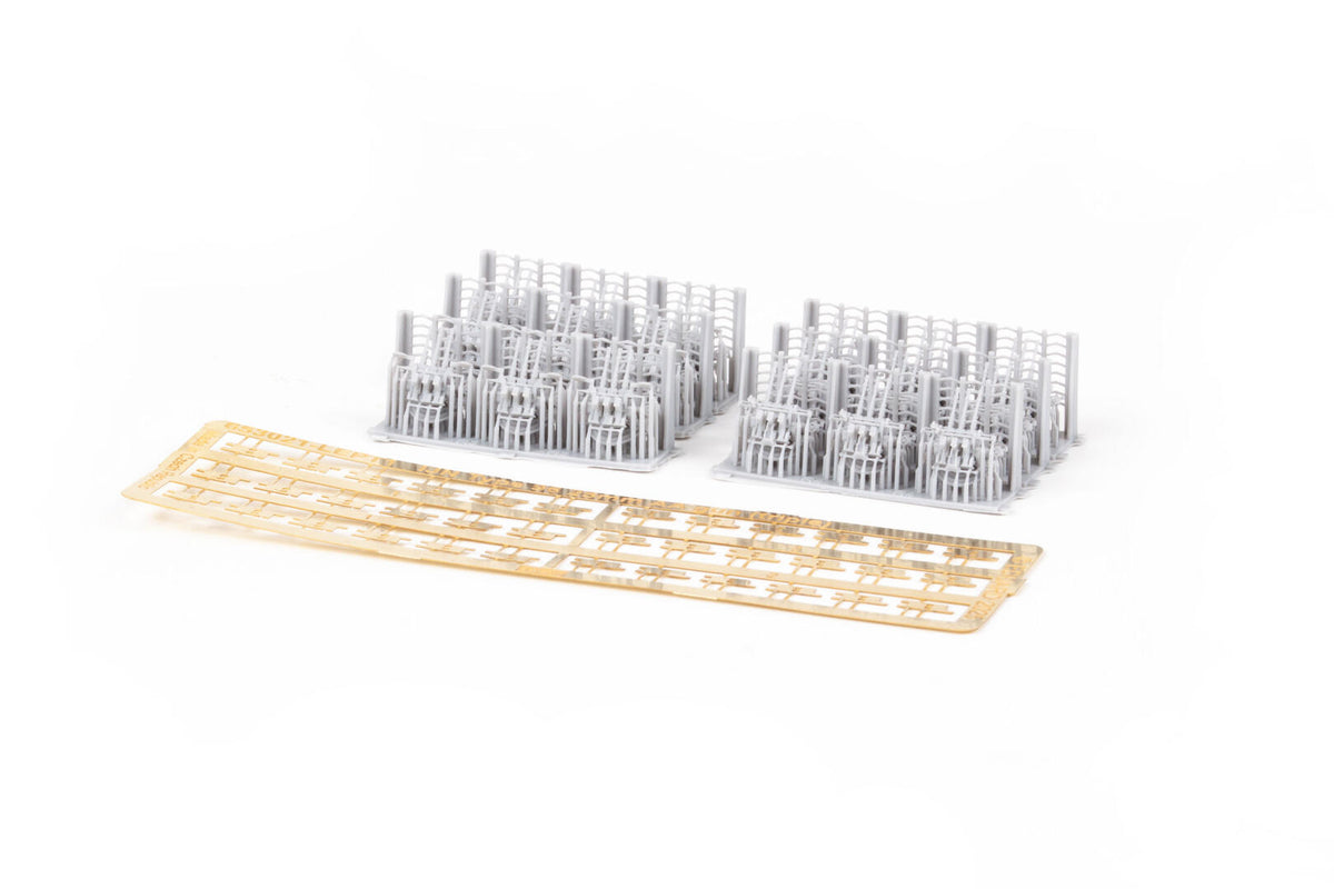 Photo of Eduard 653021 IJN Type 96 25mm Triple AA Gun Set 1/350 with 3D printed parts and photo-etch