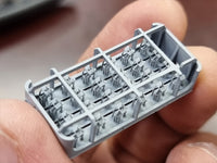 Photo of USN Oerlikon 20mm Cannon Type B resin set with 24 ammo lockers in 1:700 scale by HS Model