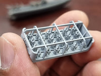 Photo of USN Oerlikon 20mm Cannon Type E 1:700 resin set with 24 AA guns and ammo lockers by HS Model