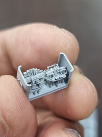 Photo of QF 2-Pounder POM-POM Octuple Mount 1:700 resin set by HS Model HSM-E700002S