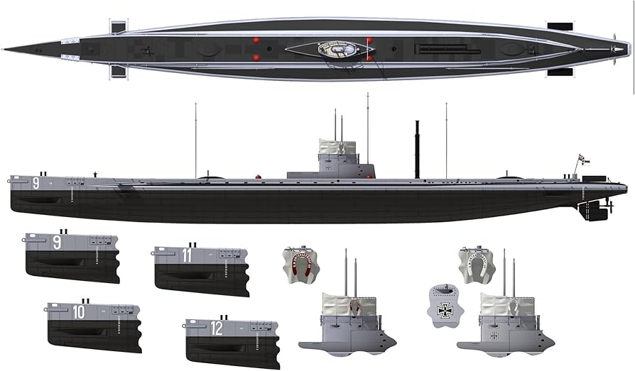 Photo of Das Werk 1/72 German WWI U-Boat SM U9 model kit DW72001