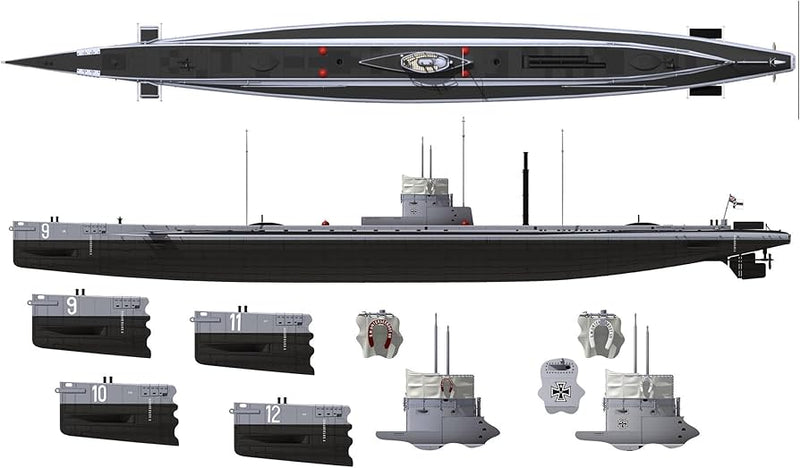 Photo of Das Werk 1/72 German WWI U-Boat SM U9 model kit DW72001