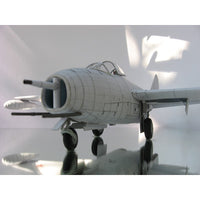 Photo of Orel MiG-9 Soviet jet fighter 1:33 scale card model kit No. 078