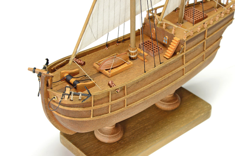 Photo of the Amati Nina Caravel First Step wooden model ship in 1:135 scale