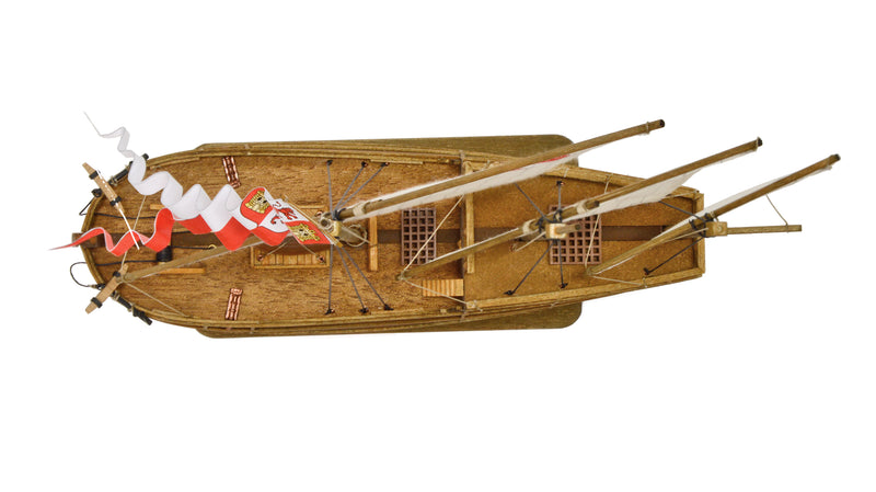 Photo of the Amati Nina Caravel First Step wooden model ship in 1:135 scale