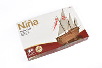 Photo of the Amati Nina Caravel First Step wooden model ship in 1:135 scale