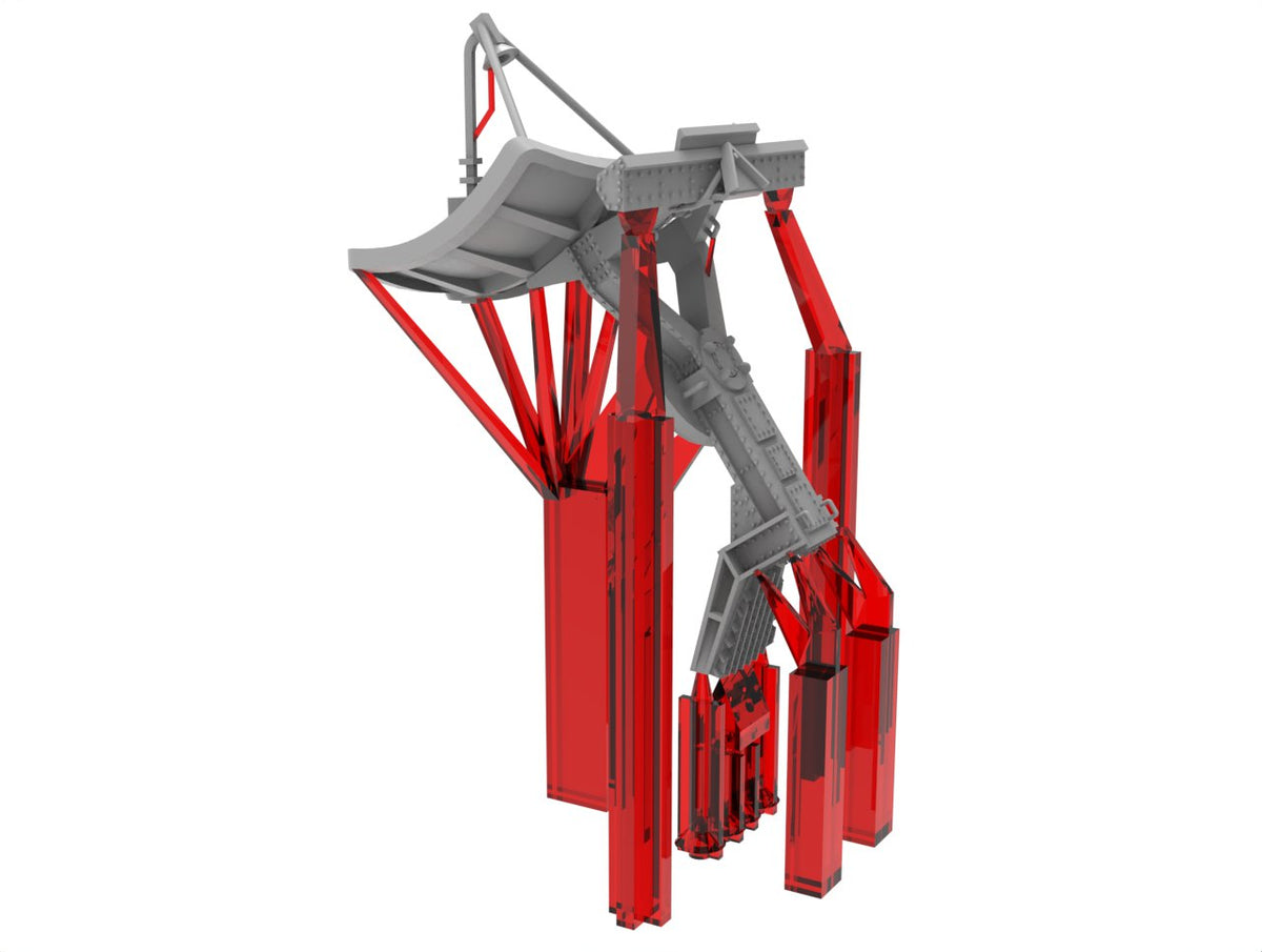 Photo of AN/APN-43 Air Traffic Control Radar 1/350 scale resin model set from HS Model HSM-U350074S