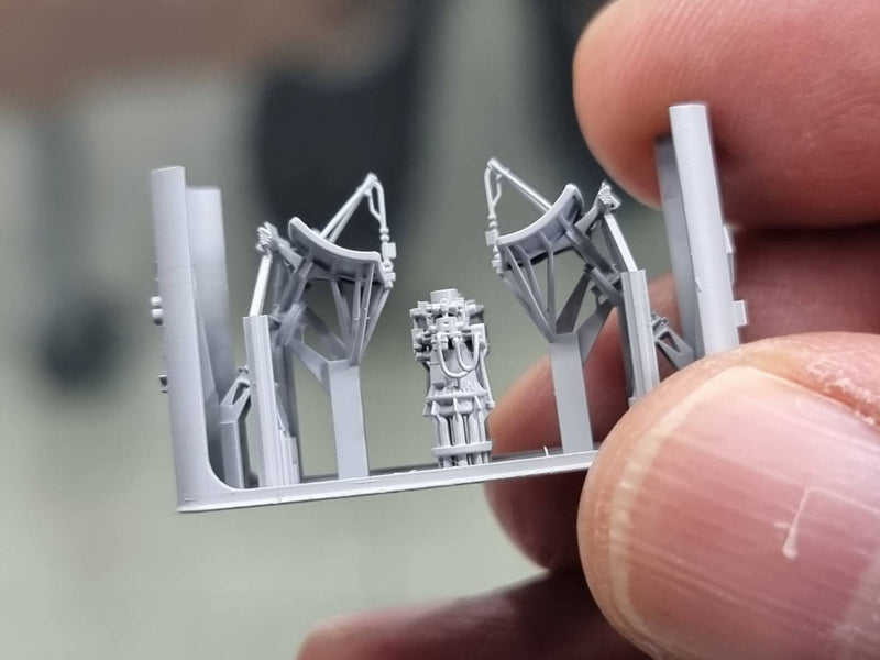 Photo of AN/APN-43 Air Traffic Control Radar 1/350 scale resin model set from HS Model HSM-U350074S