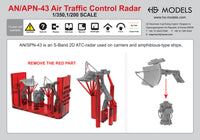 Photo of AN/APN-43 Air Traffic Control Radar 1/350 scale resin model set from HS Model HSM-U350074S