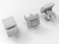 Photo of AN/SMQ-11 Receiving Terminal 1:700 scale resin model set by HS Model HSM-U700010S showing 6 detailed communication terminals in 3 types