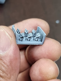 Photo of AN/SPG-60 Illumination Radar 1:700 scale resin model set by HS Model, showing detailed radar parts in 3D printed finish