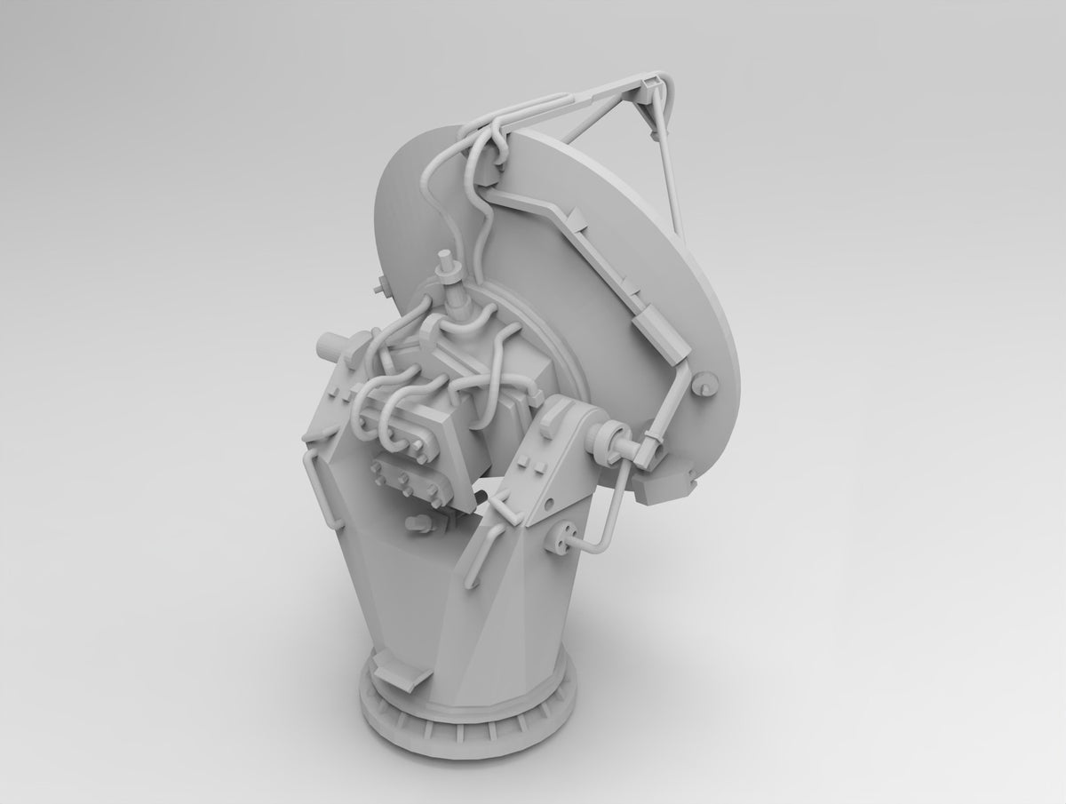 Photo of US Navy Fire Control Radar AN/SPG-62 1:700 scale 3D printed resin set from HS Model HSM-U700006S