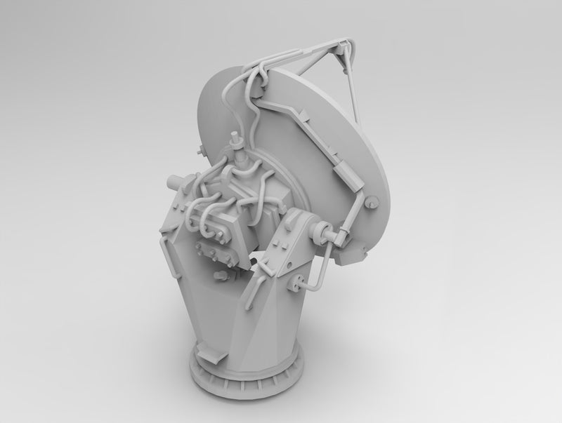 Photo of US Navy Fire Control Radar AN/SPG-62 1:700 scale 3D printed resin set from HS Model HSM-U700006S