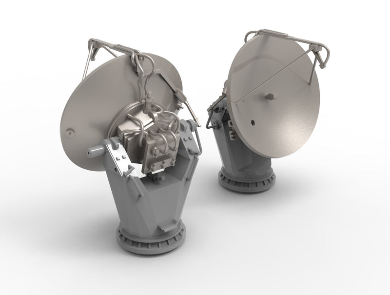 Photo of US Navy Fire Control Radar AN/SPG-62 1:700 scale 3D printed resin set from HS Model HSM-U700006S