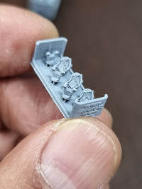 Photo of US Navy Fire Control Radar AN/SPG-62 1:700 scale 3D printed resin set from HS Model HSM-U700006S