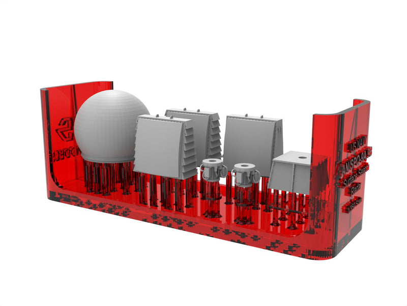 Photo of HS Model 1/350 AN/SPQ-9A and 9B Radar Set 3D printed resin parts