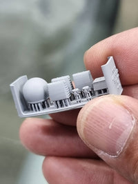 Photo of HS Model 1/350 AN/SPQ-9A and 9B Radar Set 3D printed resin parts