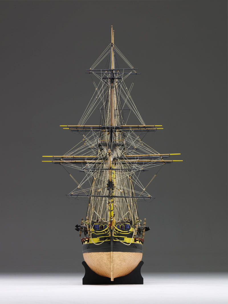 Photo of the Amati HMS Vanguard 1:72 wooden model kit (B1300,04) – British Royal Navy 74-gun ship from the Battle of the Nile