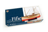 Photo of Amati Fifie B1300,09 Scottish fishing vessel wooden model kit at 1:32 scale