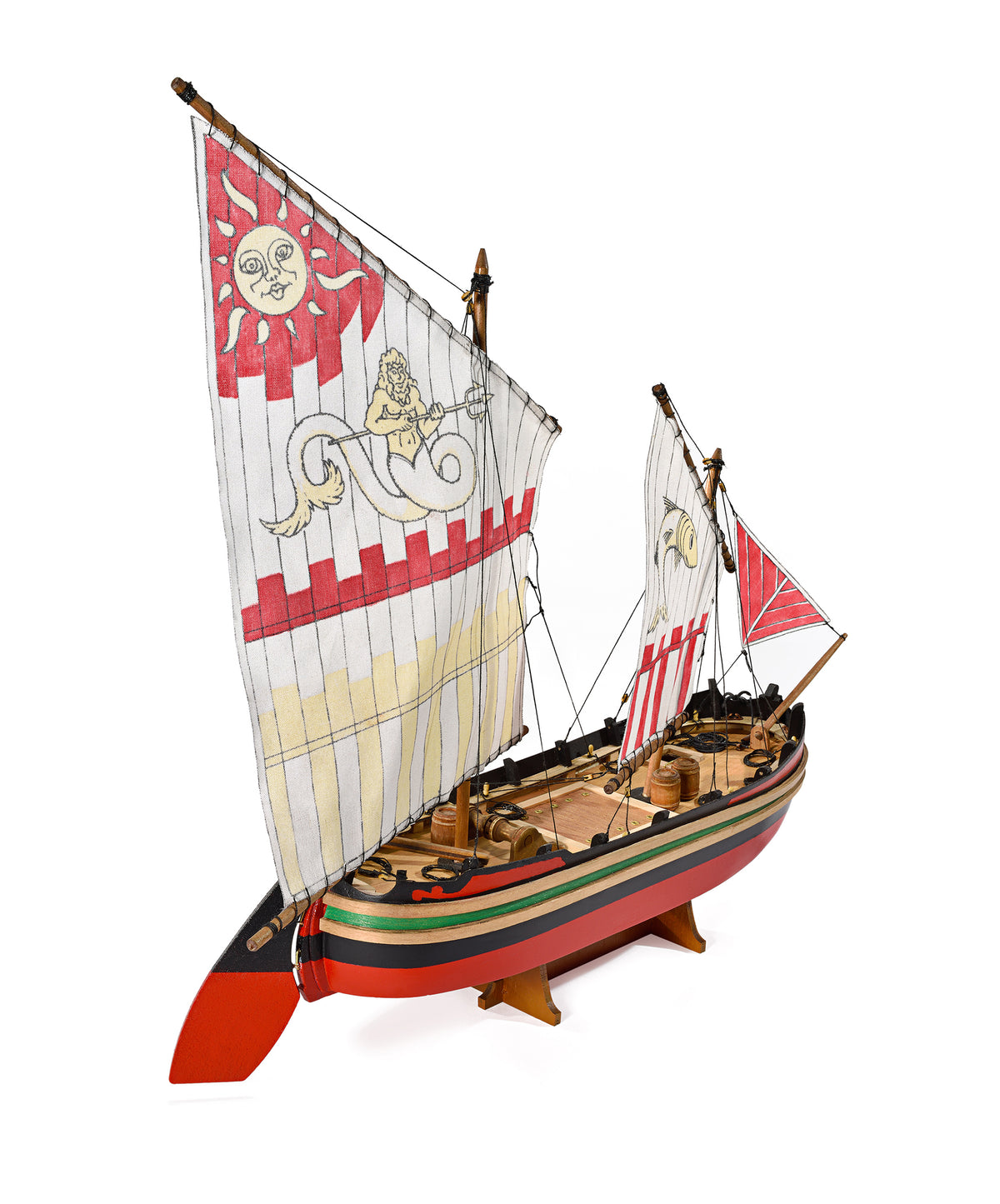 Photo of Trabaccolo wooden ship model kit 1:30 scale by Amati B1562 Adriatic cargo boat