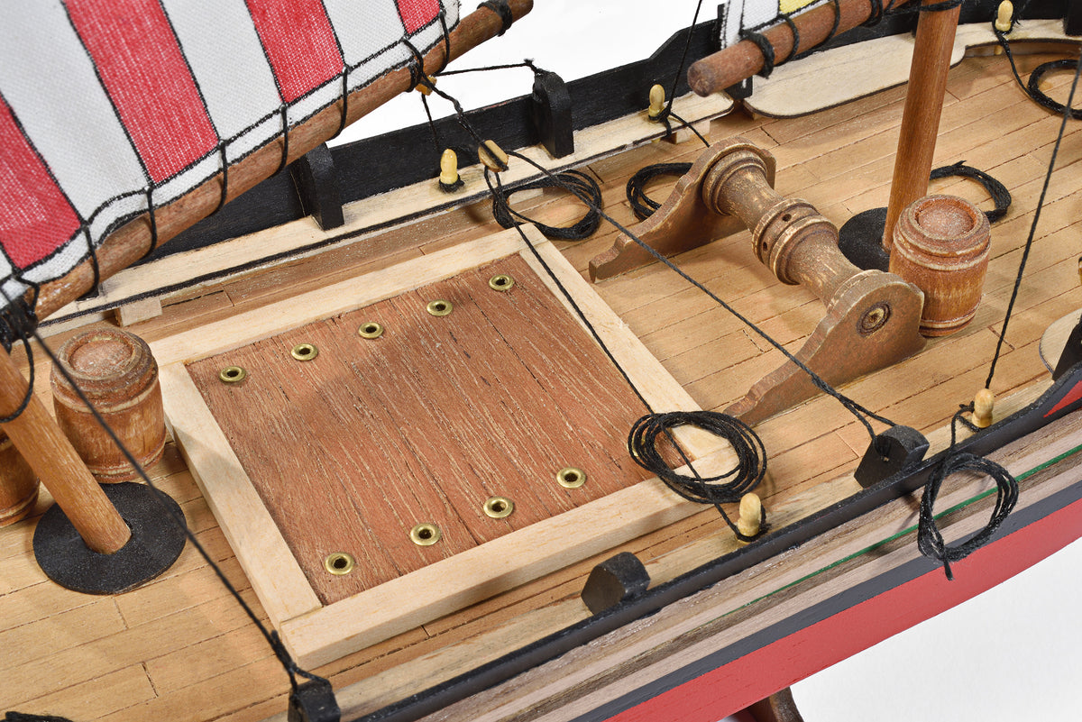 Photo of Trabaccolo wooden ship model kit 1:30 scale by Amati B1562 Adriatic cargo boat