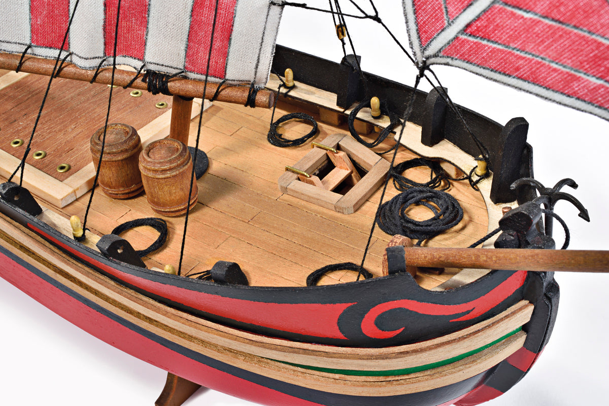 Photo of Trabaccolo wooden ship model kit 1:30 scale by Amati B1562 Adriatic cargo boat