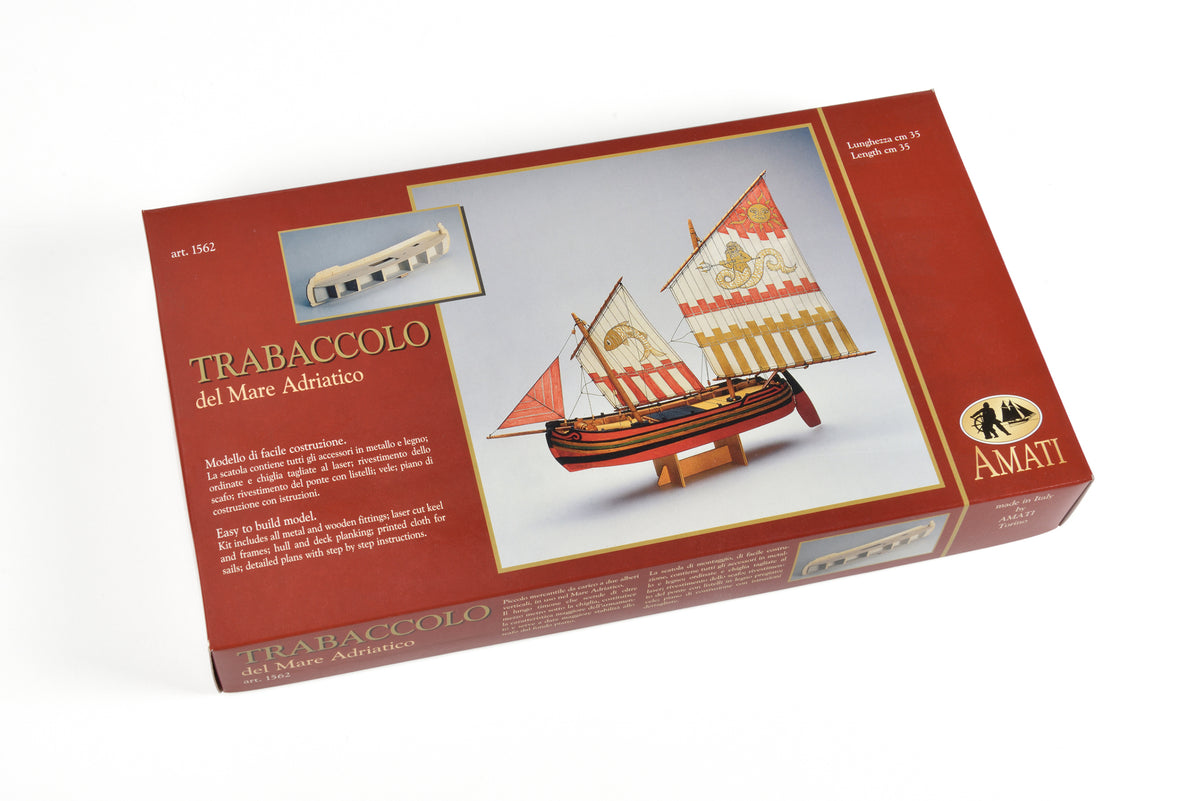 Photo of Trabaccolo wooden ship model kit 1:30 scale by Amati B1562 Adriatic cargo boat