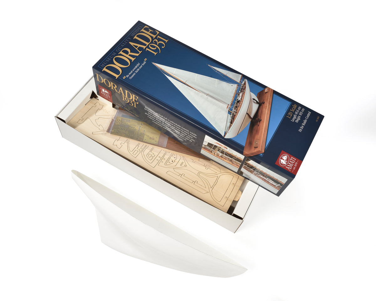 Photo of Amati Dorade 1:20 wooden racing yacht model kit