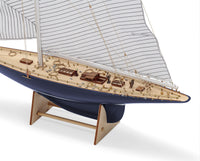 Photo of Amati Endeavour 1934 America’s Cup wooden model ship kit 1:80 scale with polystyrene hull