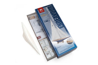 Photo of Amati Endeavour 1934 America’s Cup wooden model ship kit 1:80 scale with polystyrene hull