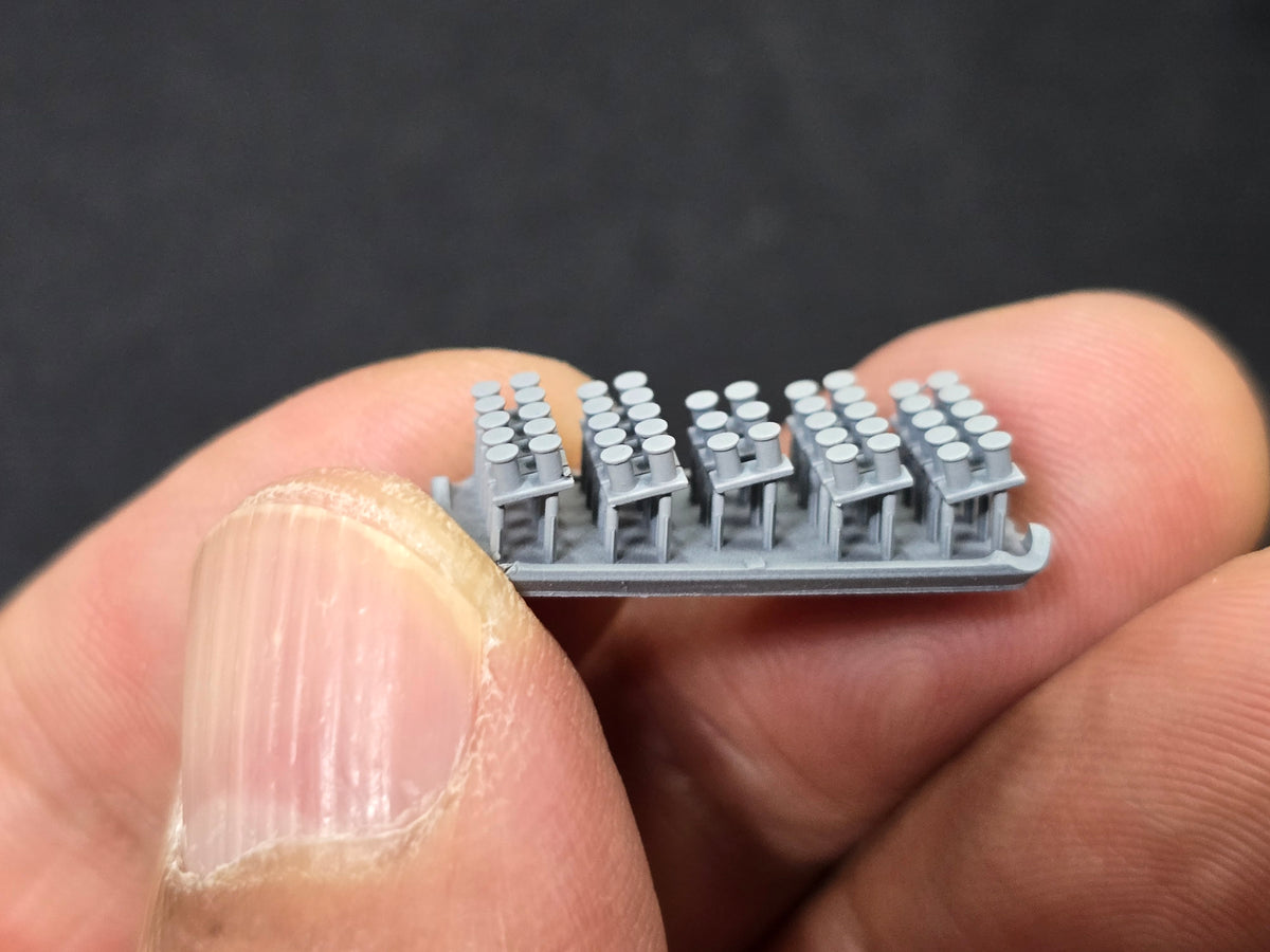 Photo of Bitt Type A resin set for Arleigh Burke Class Destroyer 1:200 by HS Model
