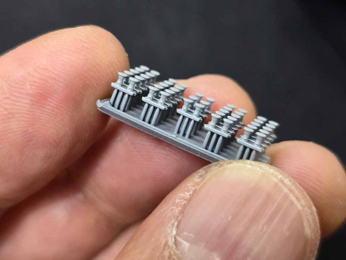Photo of Bitt Type B 1:350 Arleigh Burke Destroyer detail set 23pcs HS Model HSM-U350094S