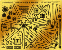 Photo of CH-53E Super Stallion 1/350 scale resin model kit with photo-etch and decals by HS Model