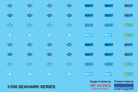 Photo of 1/350 scale MH-60S Knight Hawk helicopters by HS Model with photo etch and decals