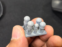 Photo of AN/WSC-6, AN/WSC-6 SHF (AS-4431), USC-38 EHF (AS-4294) Dome Radars Set 1/350 Scale HS Model HSM-U350089S 3D Printed Resin Model