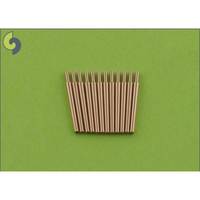 Photo of Master SM-350-008 12.7cm/40 (5in) Type 89 brass barrels for 1:350 scale IJN warship models, featuring precision-turned metal parts for turrets with blastbags.