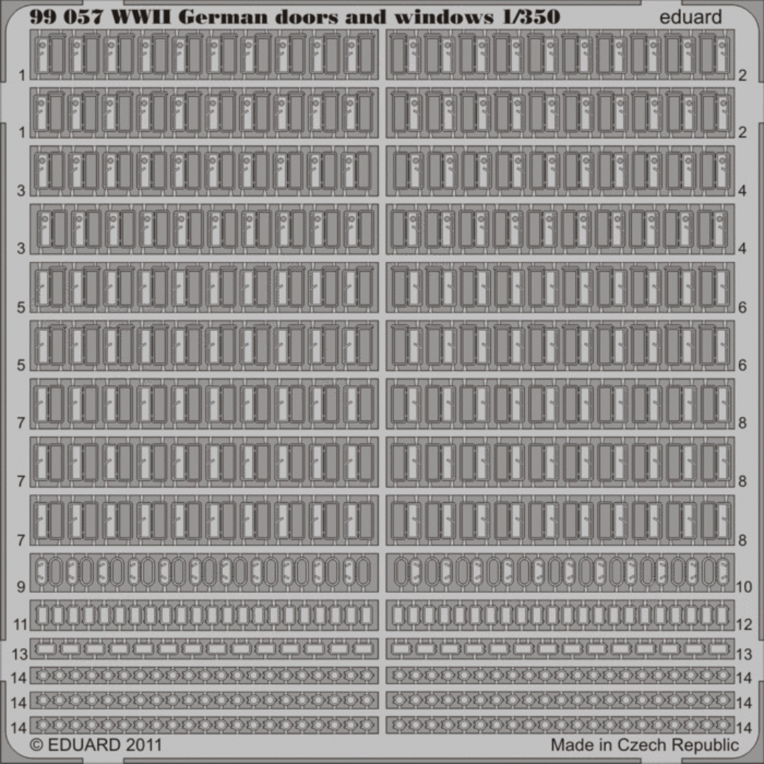 Photo of Eduard 99057 IJN Photo Etched Doors and Windows 1:350 scale detailing set for Imperial Japanese Navy ship models