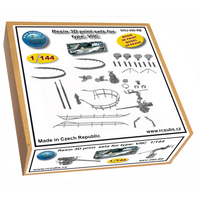 Photo of U-Boat Type VIIC resin 3D printed accessories for Revell 05038 and 05675 1:144 scale submarine kits by RCSubs