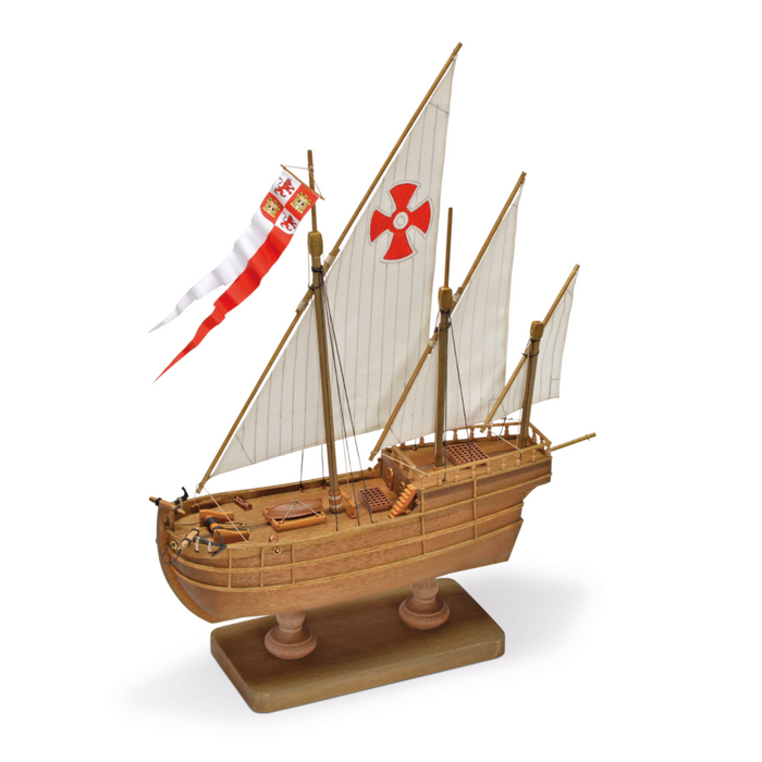 Photo of the Amati Nina Caravel First Step wooden model ship in 1:135 scale