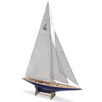 Photo of Amati Endeavour 1934 America’s Cup wooden model ship kit 1:80 scale with polystyrene hull