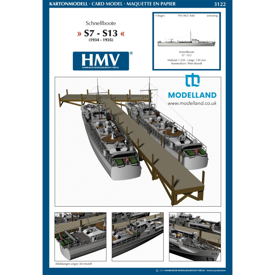 Schnellboote S7–S13 1:250 HMV 103122