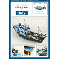 Photo of HMV MV Steve Irwin Sea Shepherd 1:250 card model kit with laser cut detail set