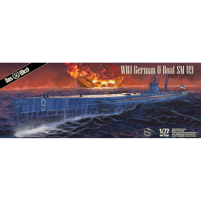 Photo of Das Werk 1/72 German WWI U-Boat SM U9 model kit DW72001